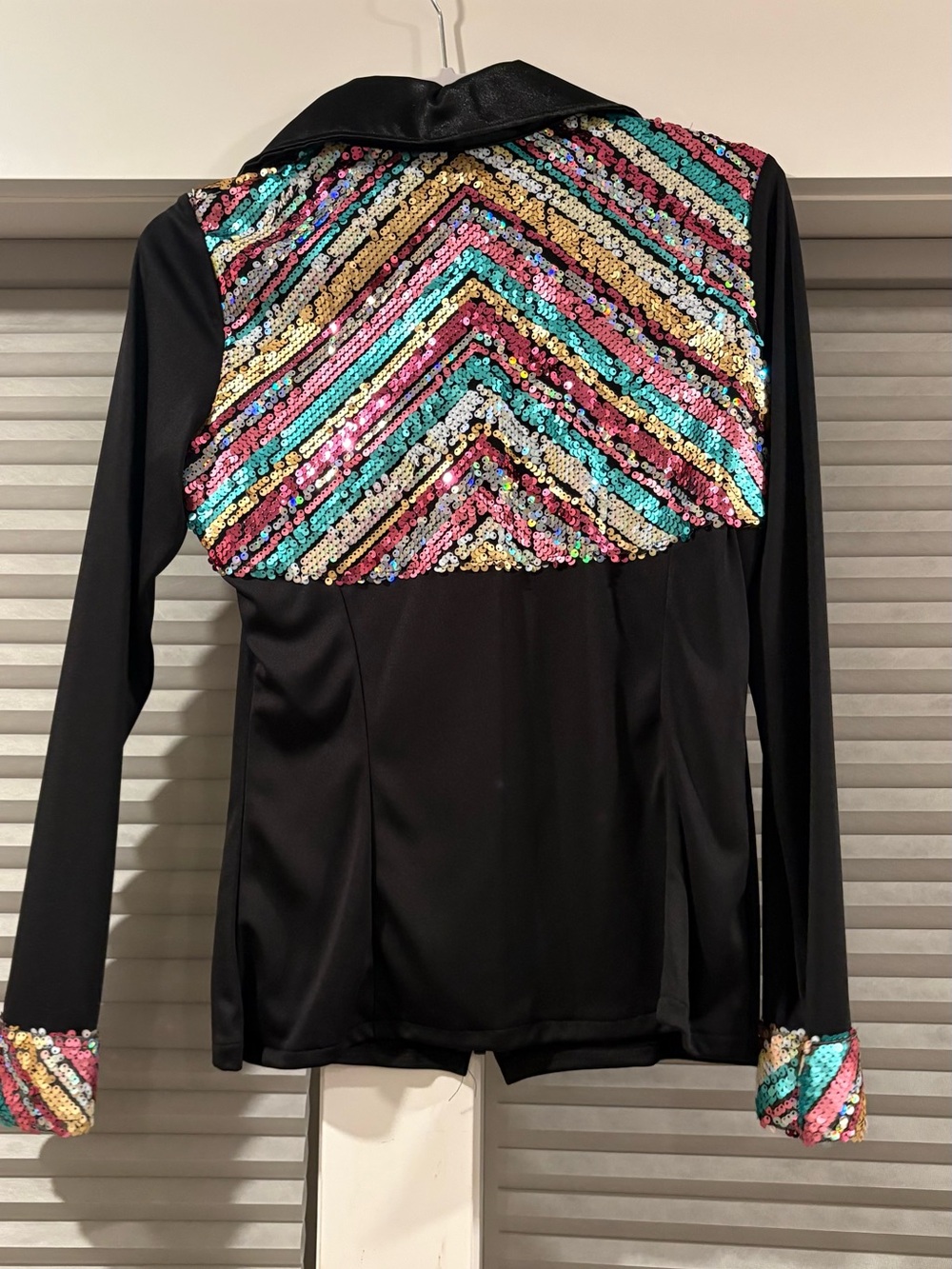 Sunbridge Private Collection Black Zip Jacket with Sequin Accents - Picture 2 of 3
